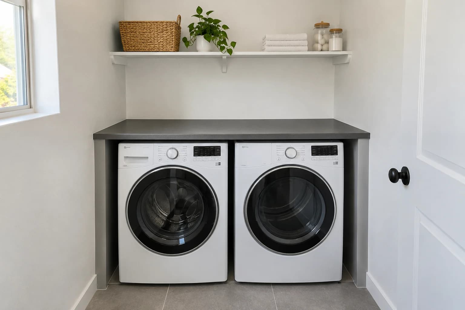 AI design concept: Laundry Folding Counter — main view