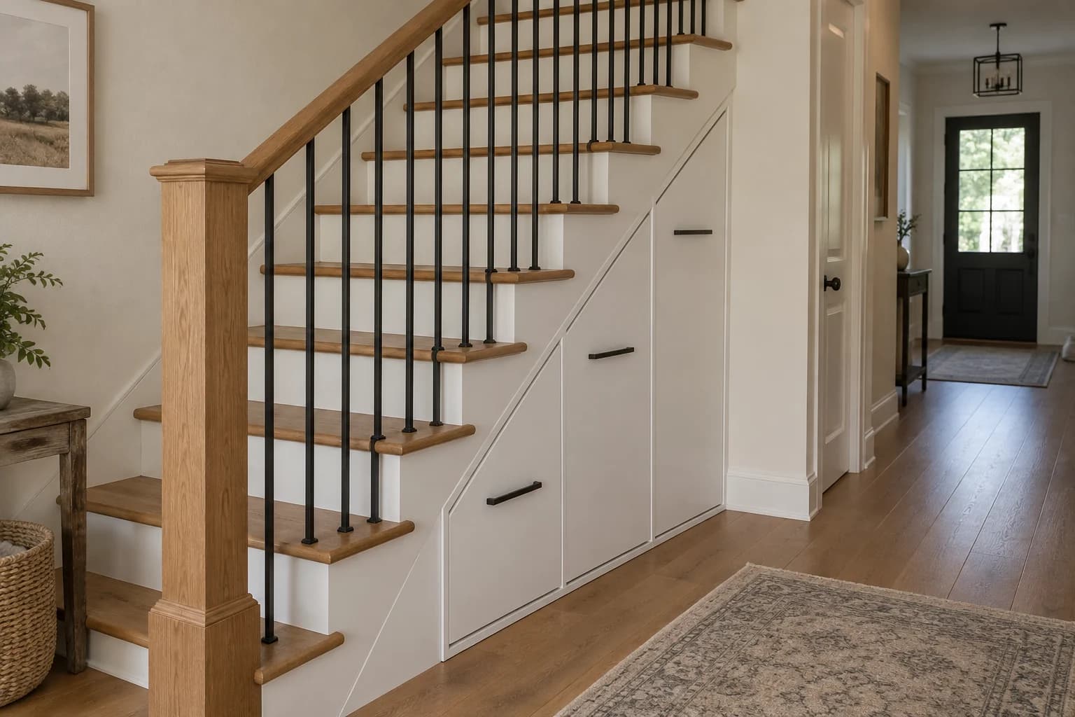 AI design concept: Under-Stair Storage — main view