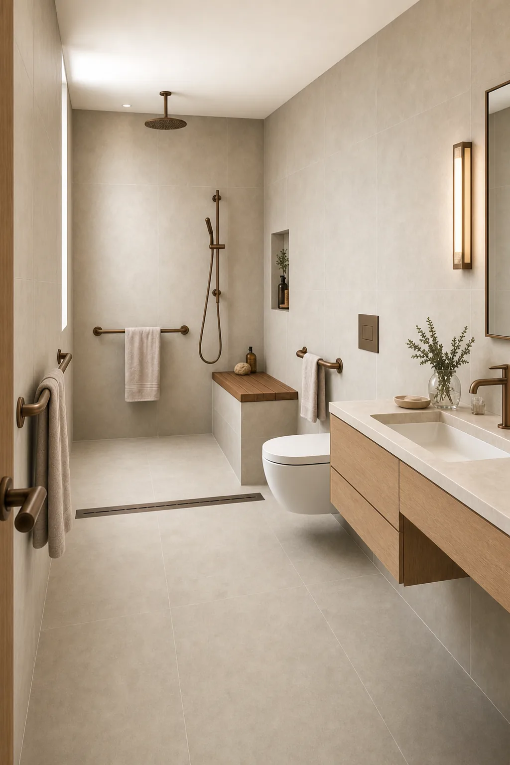 AI design concept: Accessible Aging-in-Place Bath — view 2