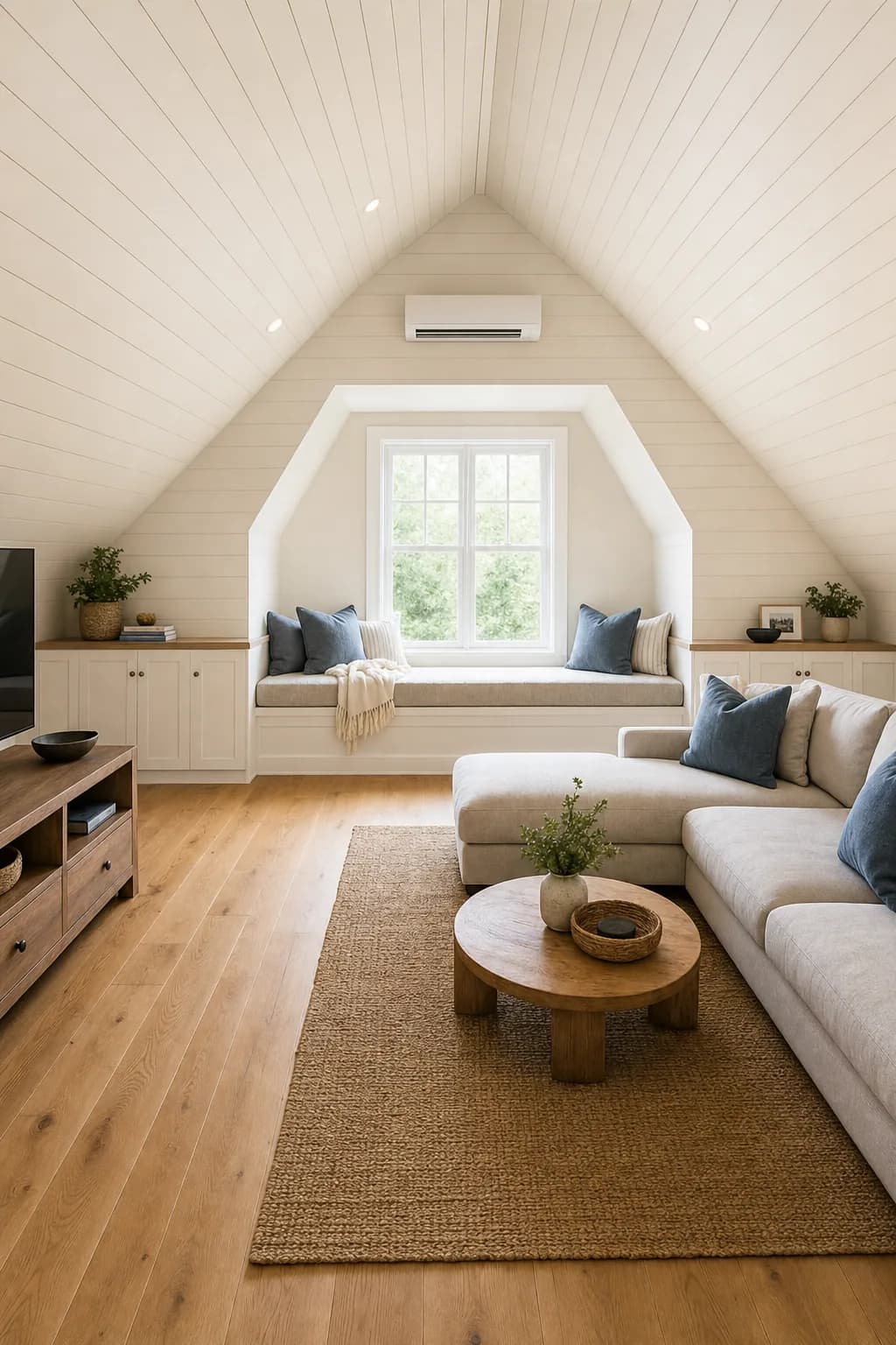 AI design concept: Attic bonus-room conversion — main view