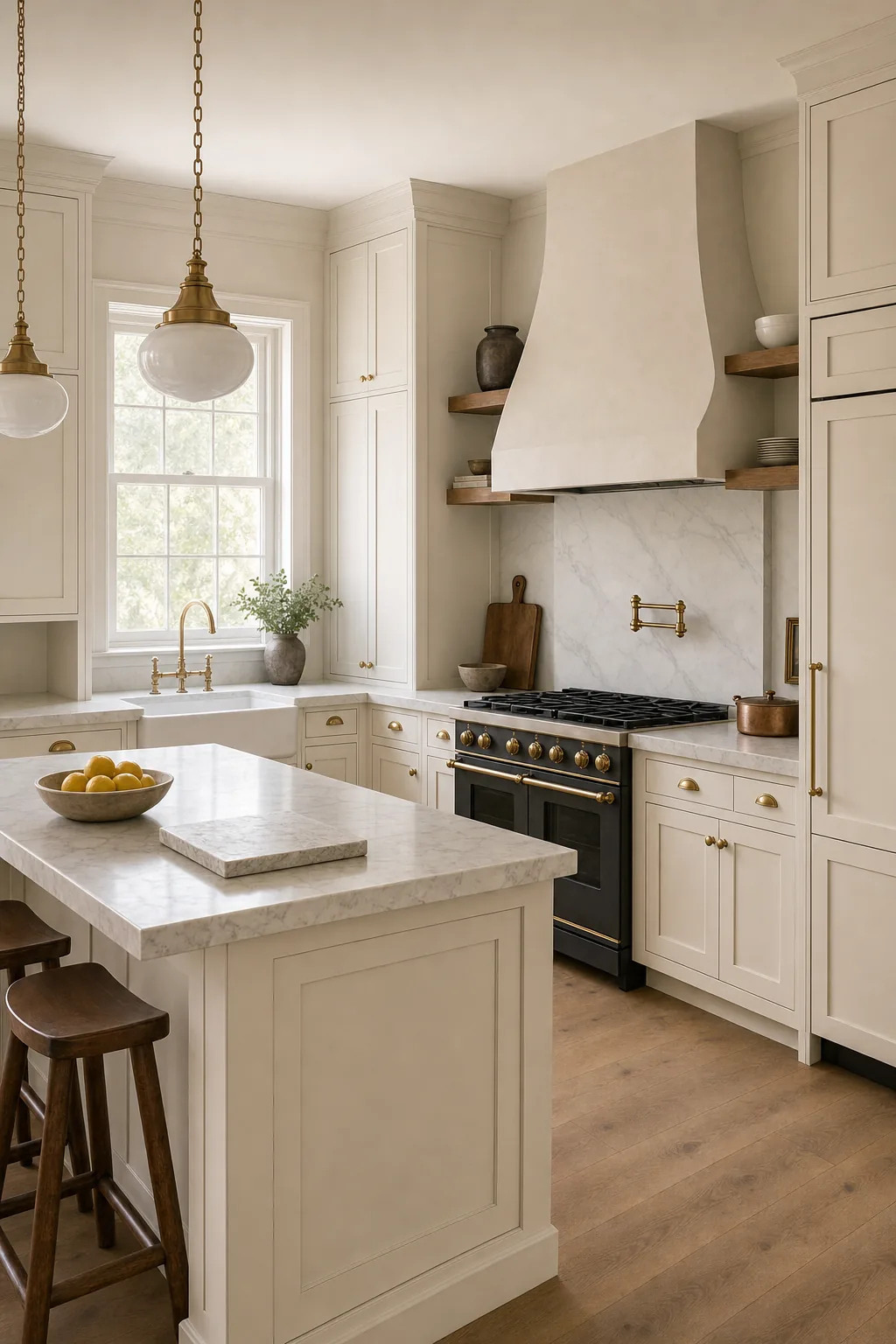 AI design concept: Classic White Shaker Kitchen — view 2