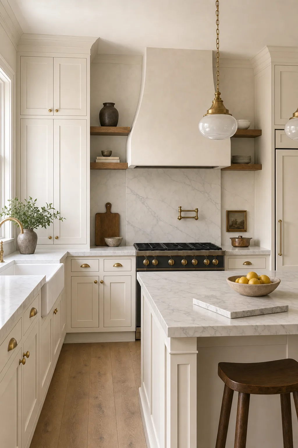 AI design concept: Classic White Shaker Kitchen — view 3