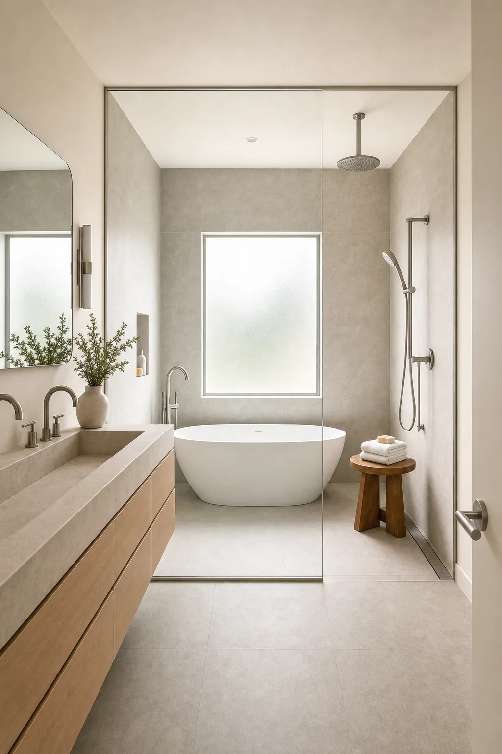 AI design concept: Freestanding Tub Wet Room — view 2