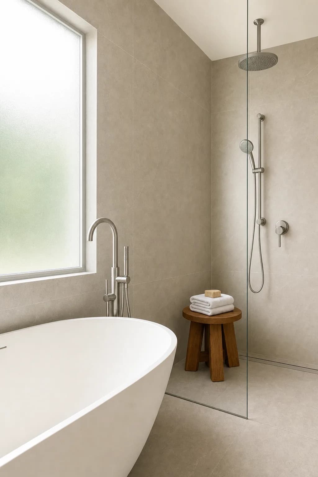 AI design concept: Freestanding Tub Wet Room — view 4