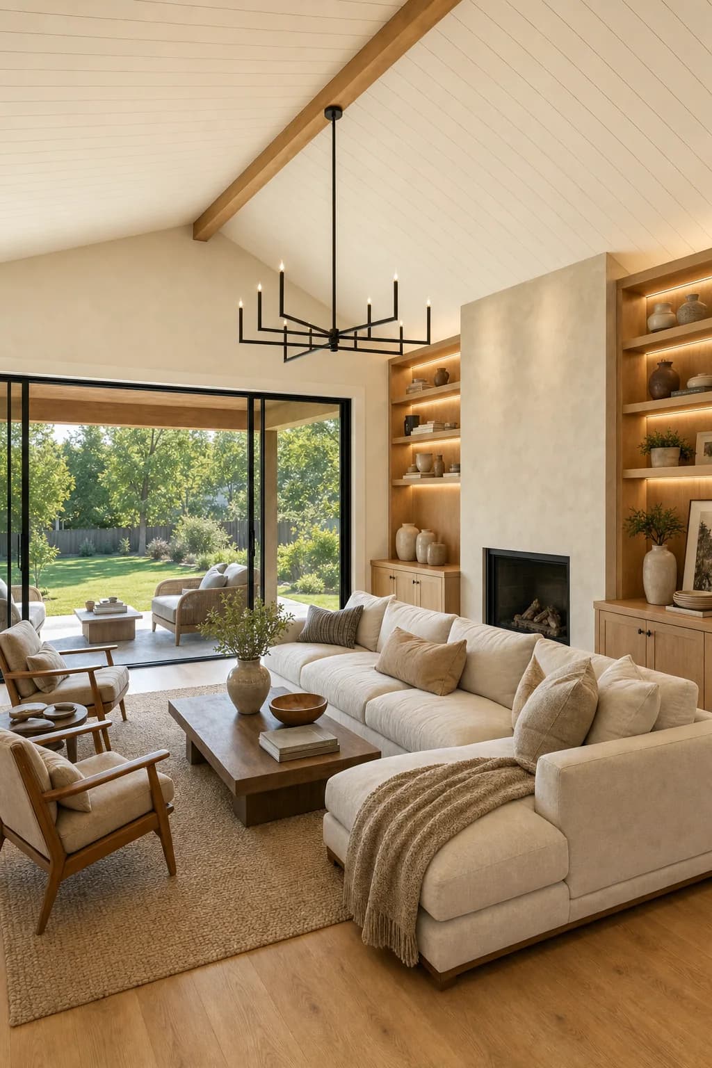 AI design concept: Rear great-room / family-room addition — view 3