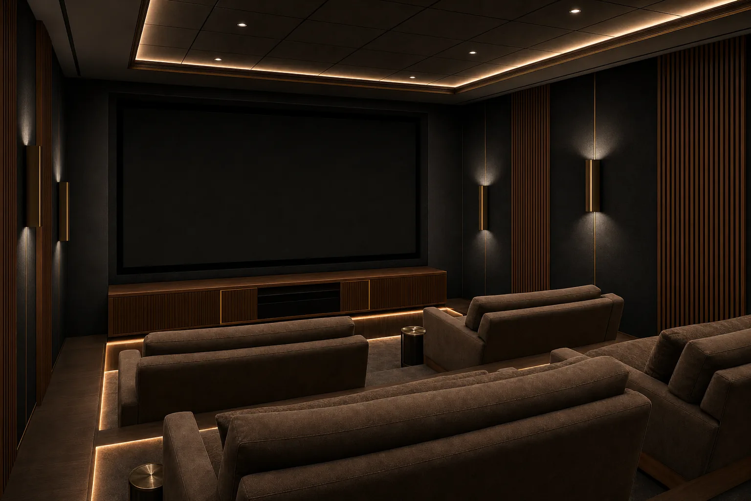 AI design concept: Home Theater & Media Room — view 2