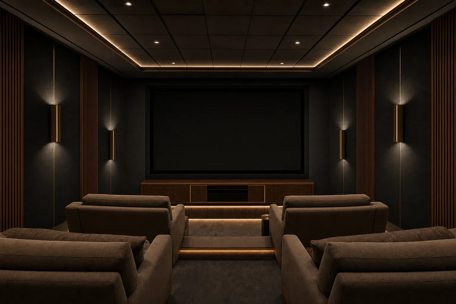 AI design concept: Home Theater & Media Room — main view