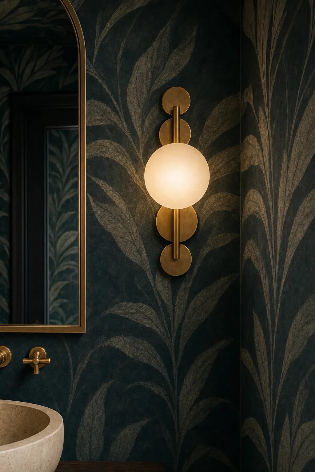 AI design concept: Luxe Powder Room — view 4