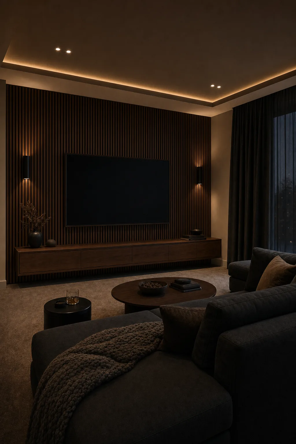 AI design concept: Media Lounge Den — view 2