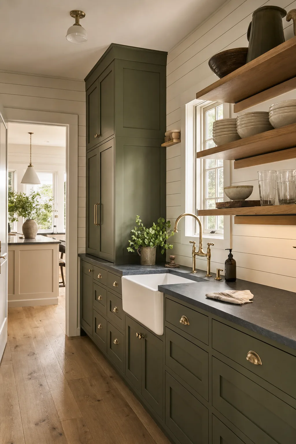 AI design concept: Scullery prep-kitchen — main view