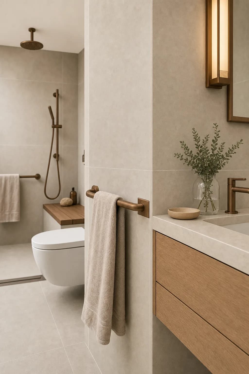 AI design concept: Accessible Aging-in-Place Bath — view 4