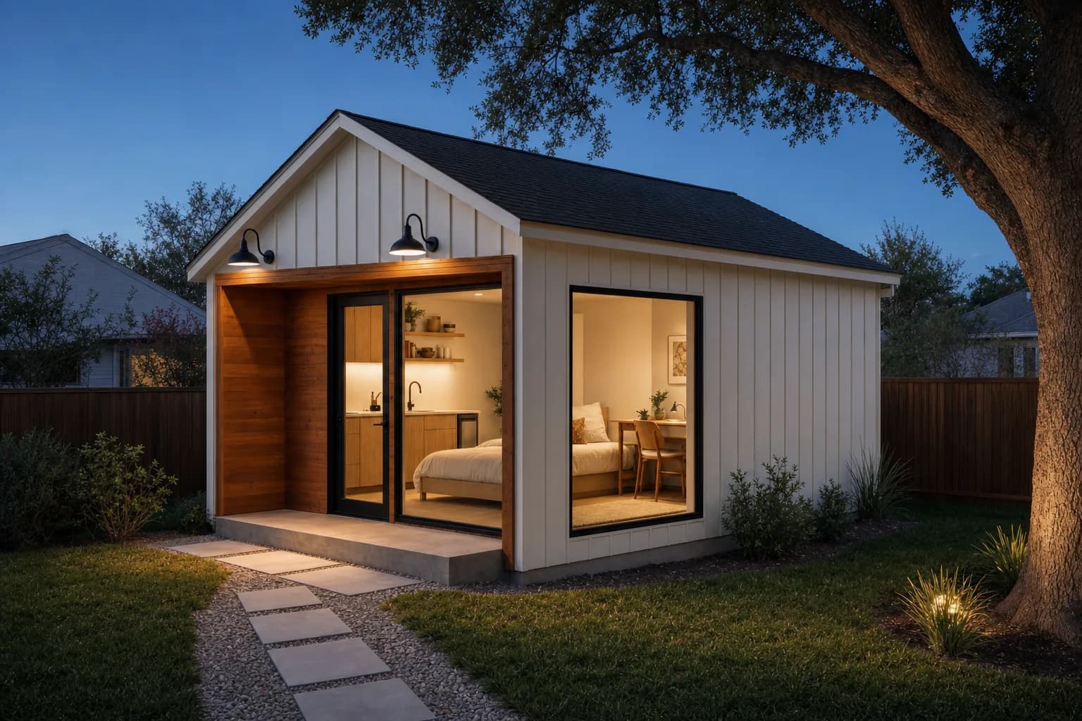 AI design concept: Backyard ADU Studio — view 4