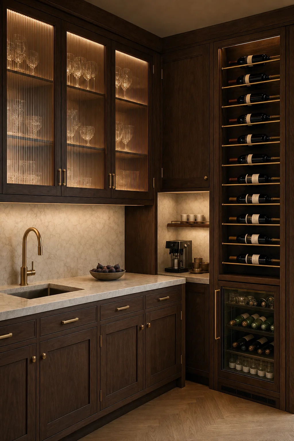AI design concept: Butler's Pantry Wine Nook — view 2