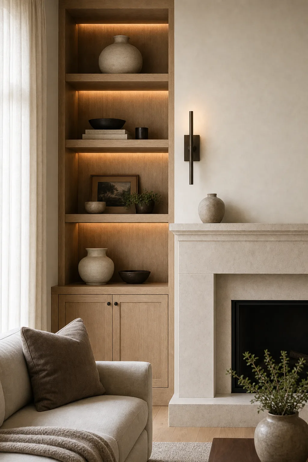 AI design concept: Fireplace Living Room Refresh — view 4
