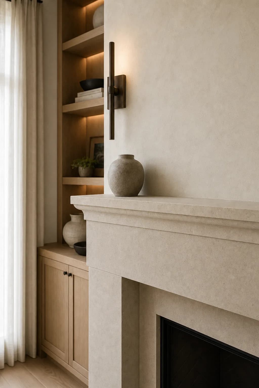 AI design concept: Fireplace Living Room Refresh — view 3