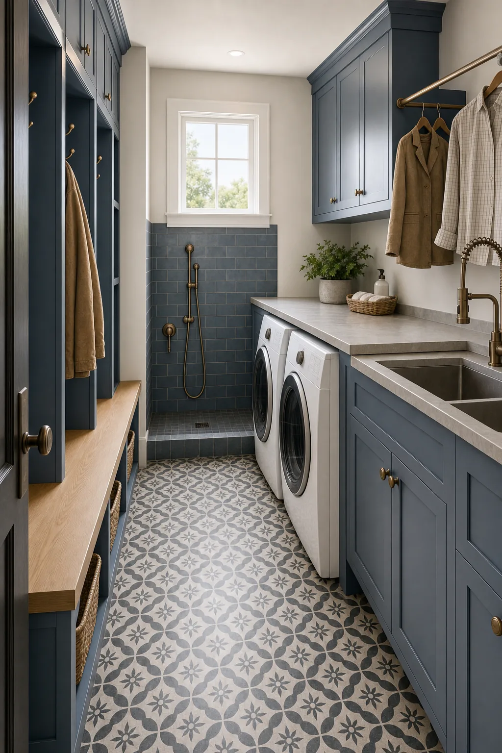 AI design concept: Laundry Mudroom Combo — view 2