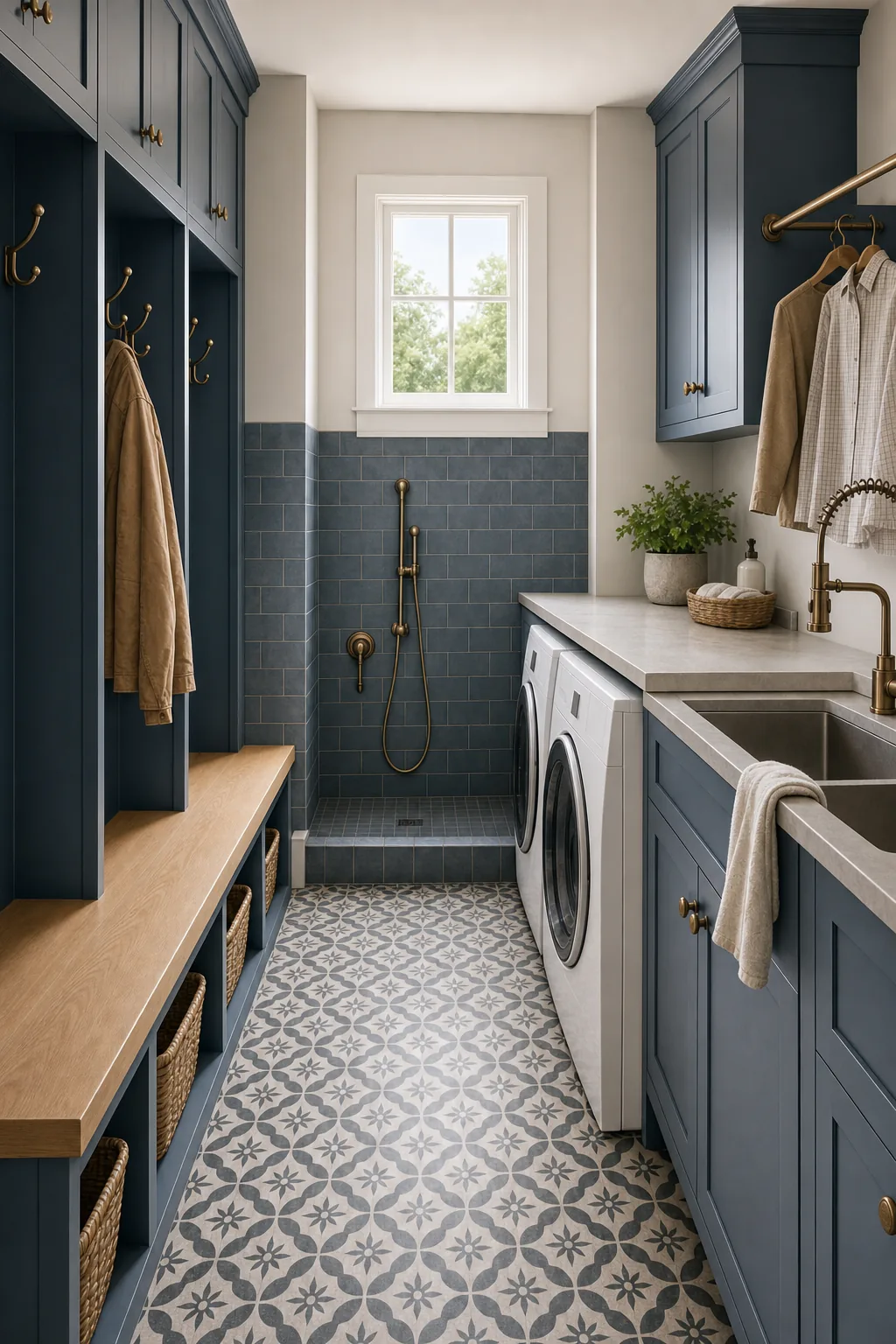 AI design concept: Laundry Mudroom Combo — view 3