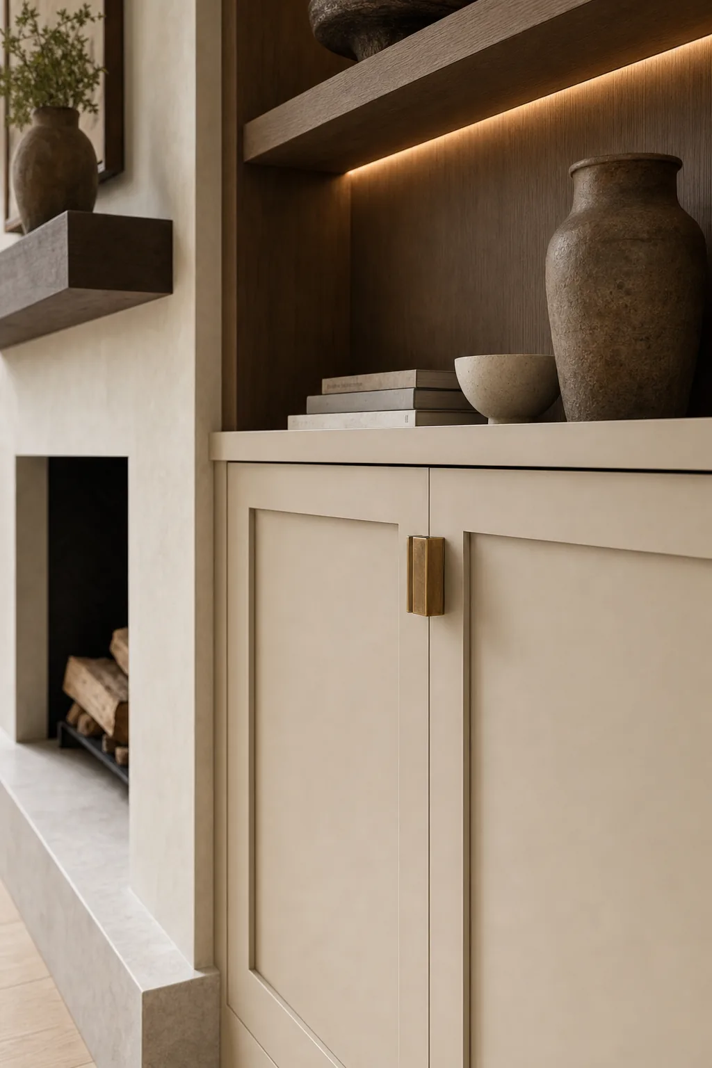 AI design concept: Floor-to-Ceiling Living-Room Built-Ins — view 4