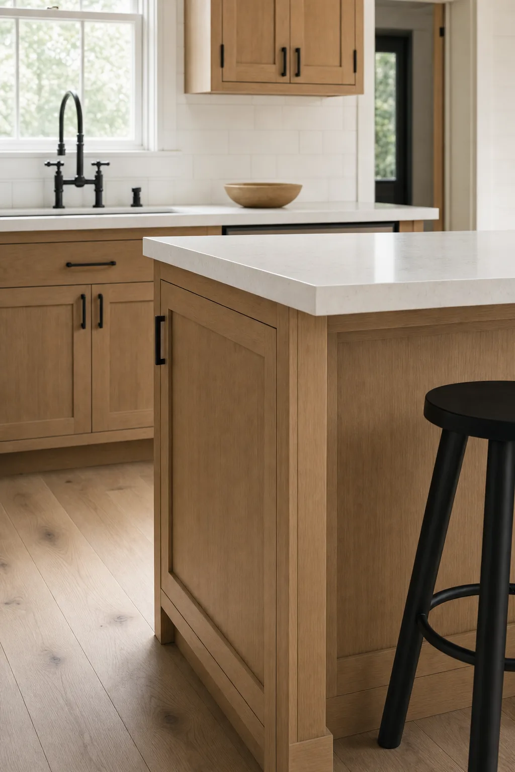 AI design concept: Modern Farmhouse Open Kitchen — view 2