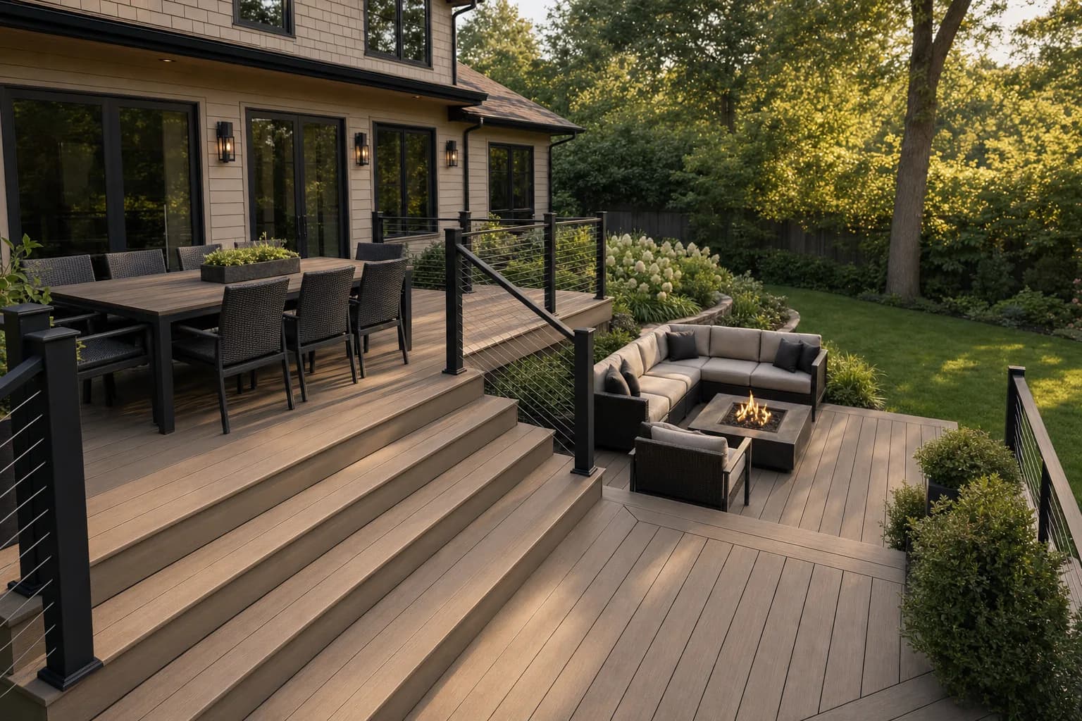 AI design concept: Multi-level composite deck — view 4
