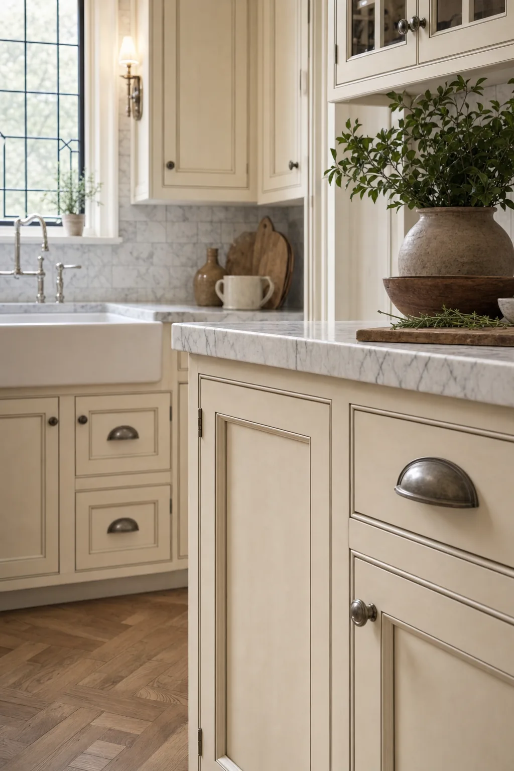 AI design concept: North Shore Inset Marble Kitchen — view 3