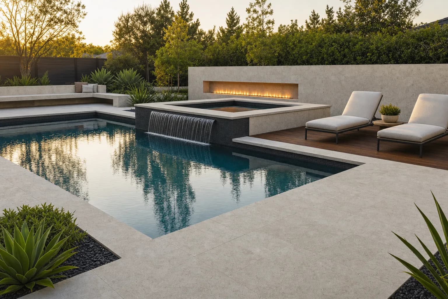 AI design concept: Pool Deck & Spa Surround — view 2
