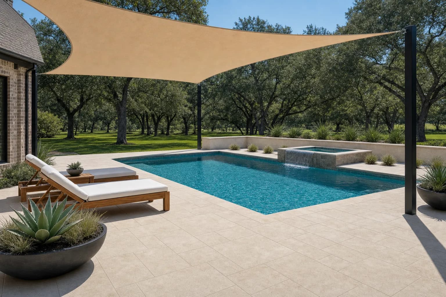 AI design concept: Pool Surround Oasis — view 2