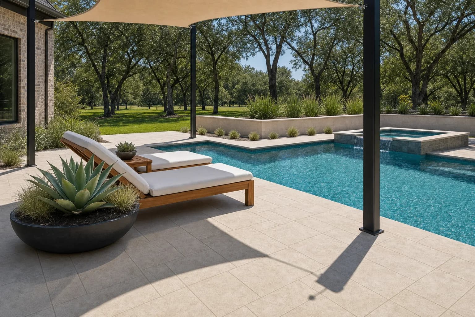 AI design concept: Pool Surround Oasis — view 4