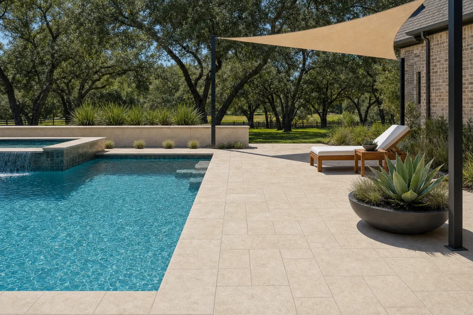 AI design concept: Pool Surround Oasis — view 3
