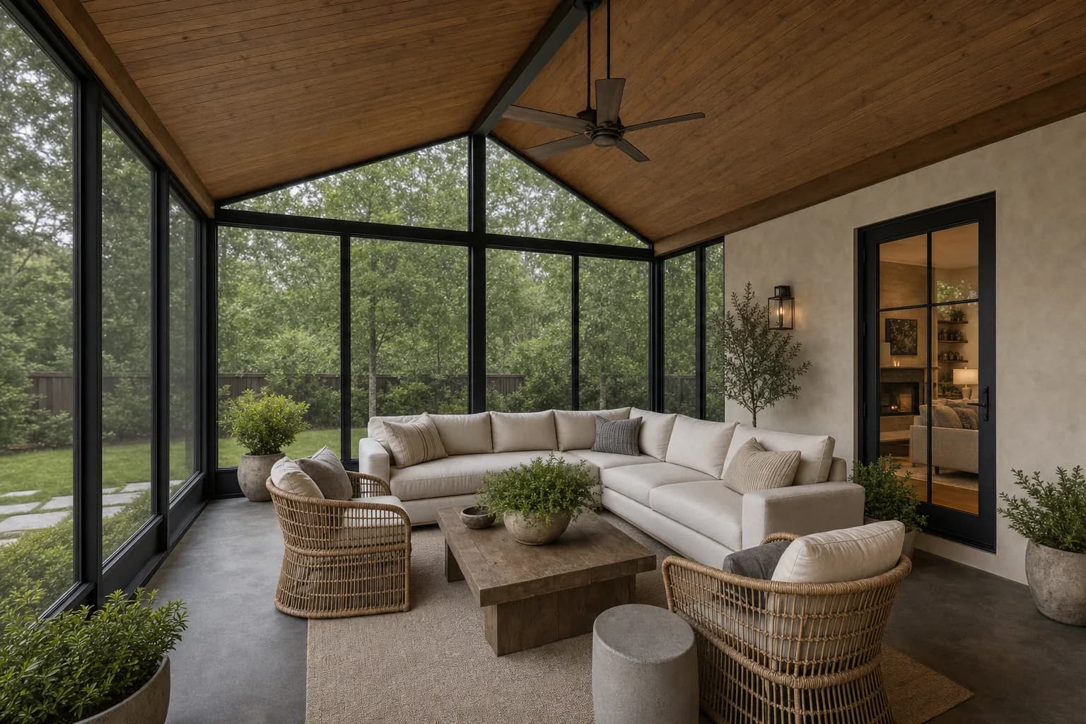 AI design concept: Screened porch addition — view 2