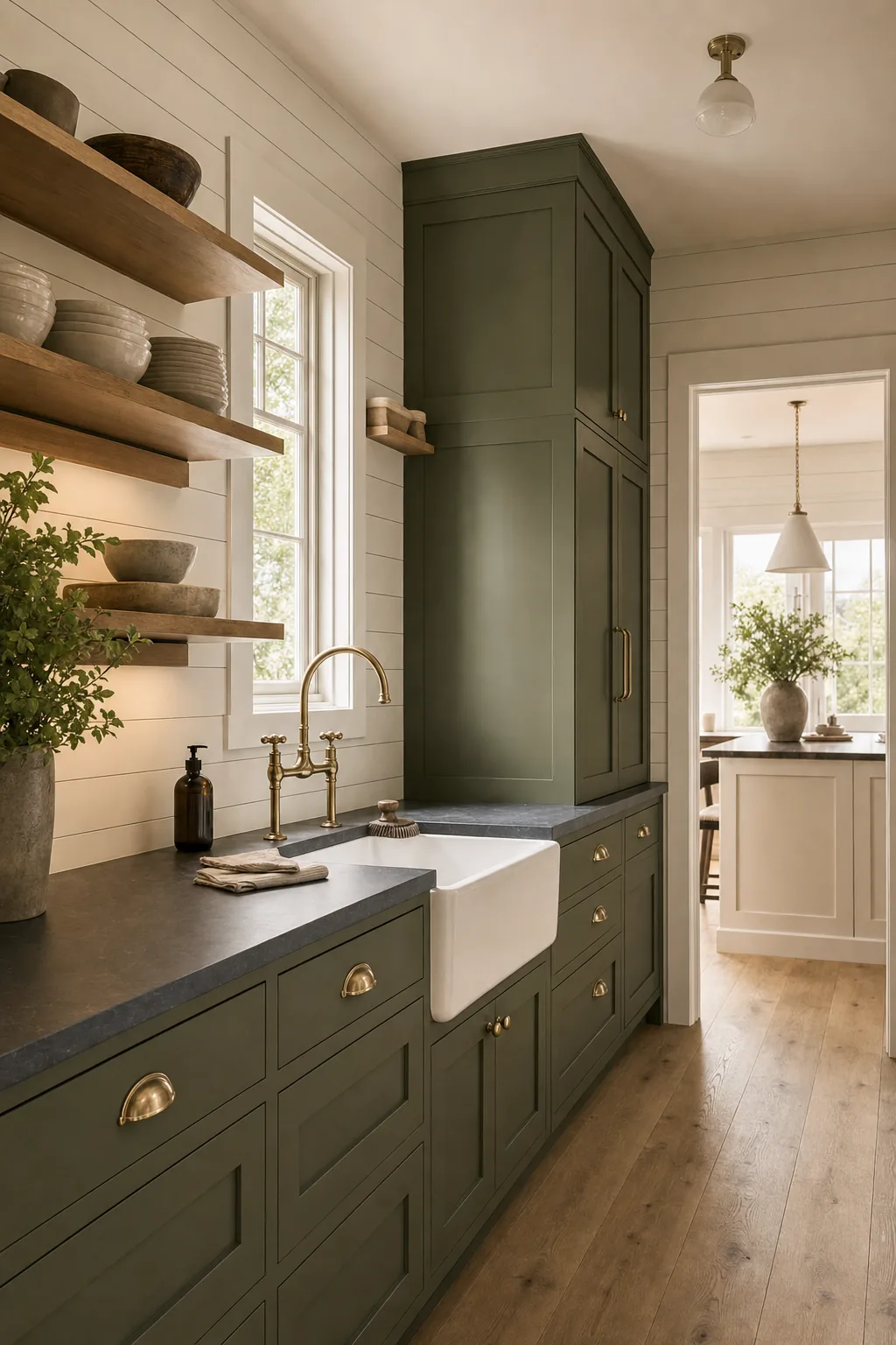 AI design concept: Scullery prep-kitchen — view 2