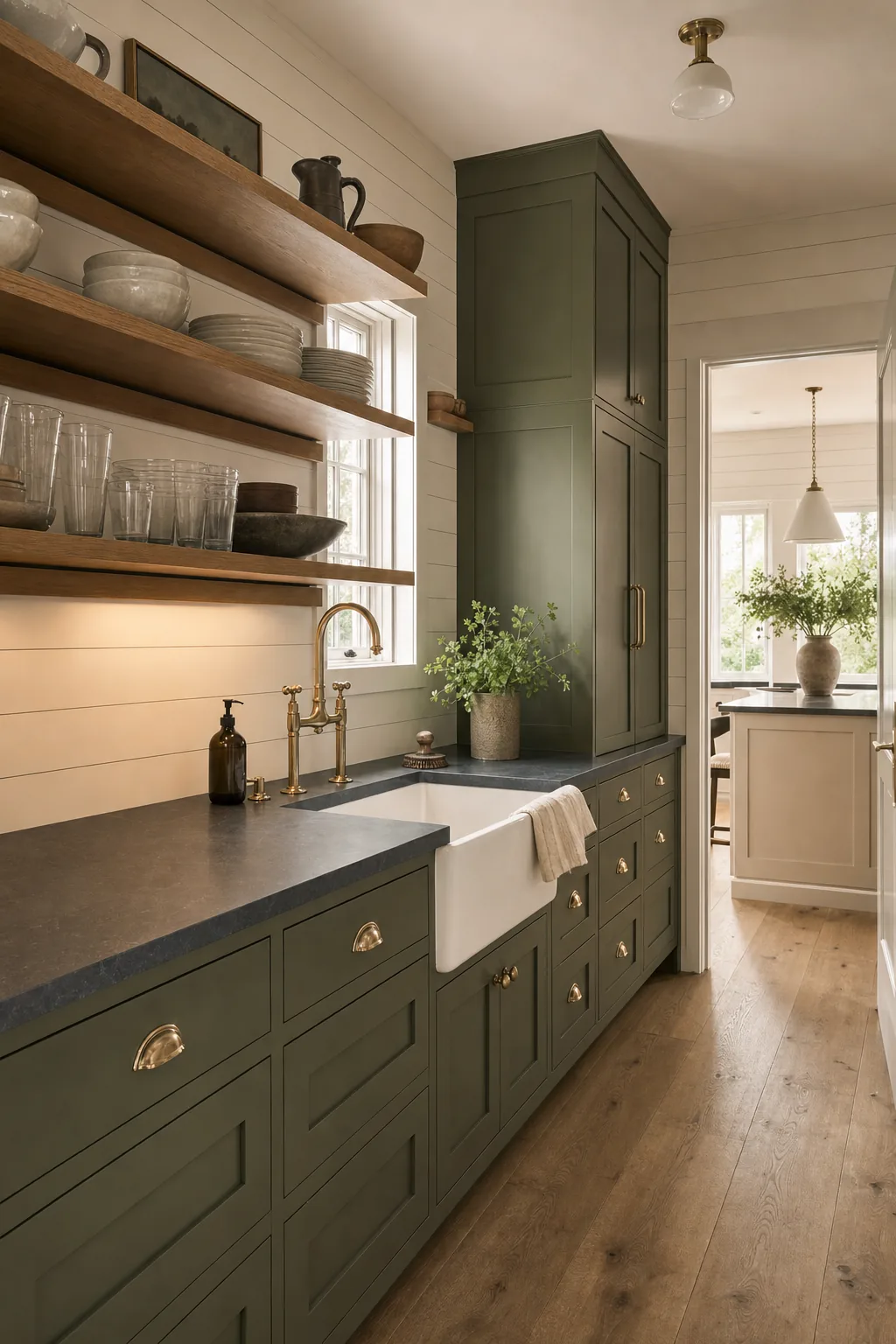 AI design concept: Scullery prep-kitchen — view 4