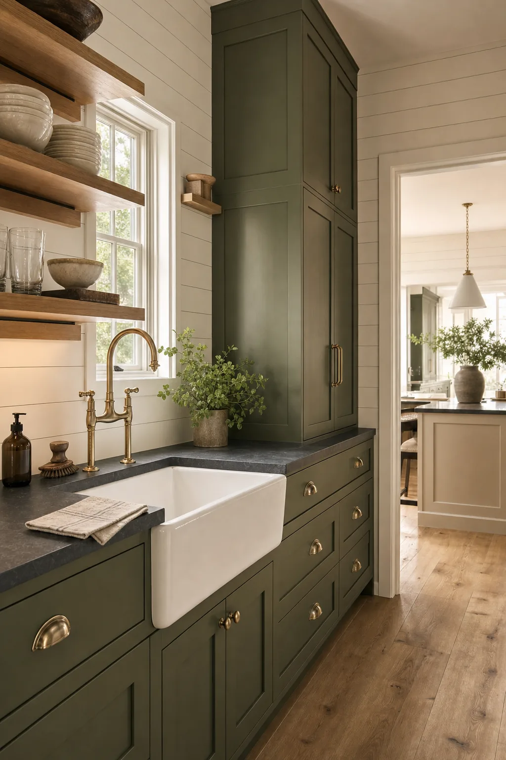 AI design concept: Scullery prep-kitchen — view 3
