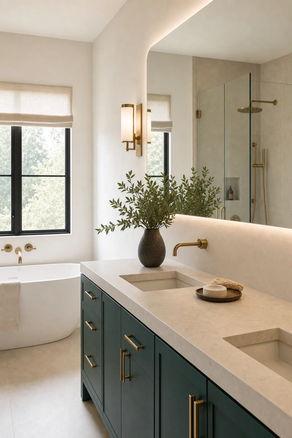 AI design concept: Spa Primary Bath — view 3