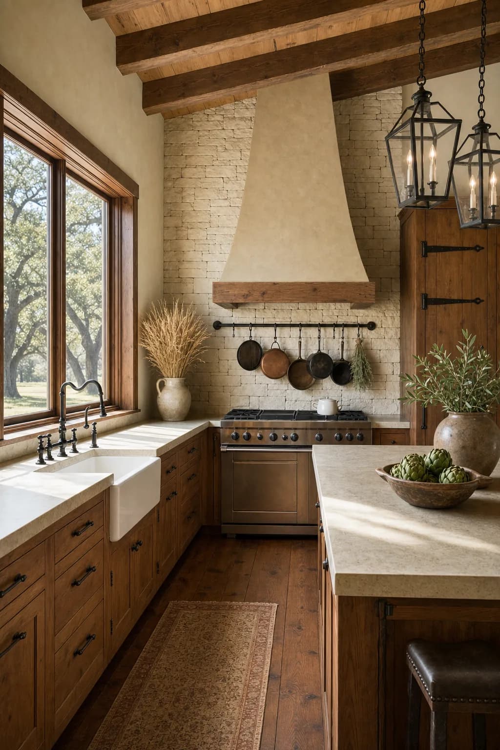 AI design concept: Texas Hill Country Kitchen — view 2