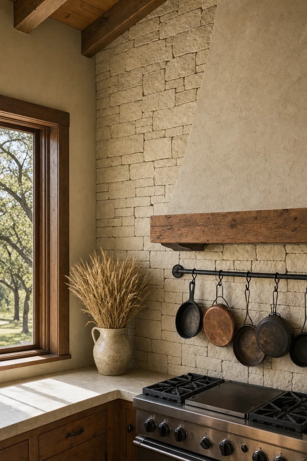 AI design concept: Texas Hill Country Kitchen — view 3