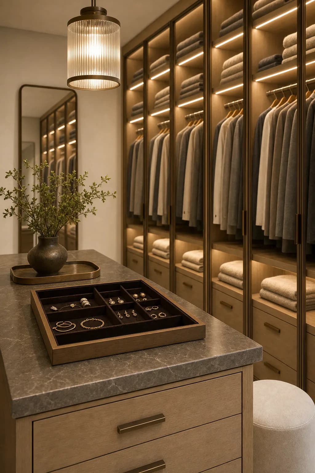 AI design concept: Walk-In Closet Boutique — view 3