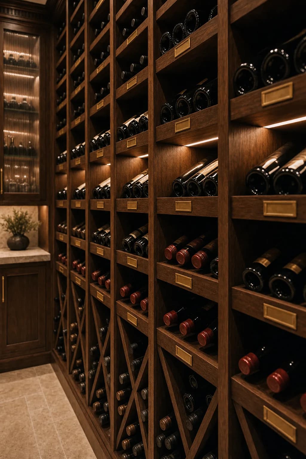 AI design concept: Wine Cellar & Tasting Room — view 3